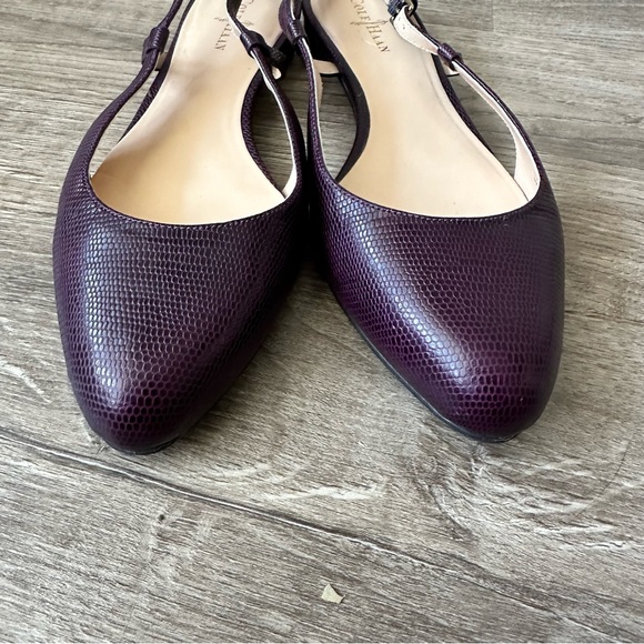 So 6B COLE HAAN Juliana Sling Back Leather Flats - Picture 4 of 7
